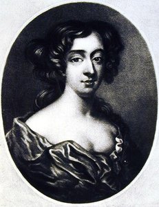 Frances Teresa Stuart (1647-1702) hertiginna av Richmond, illustration från Portraits of Characters Illustrious in British History graverad av Richard Earlom (1743-1822) och Charles Turner (c.1775-1857) av English School