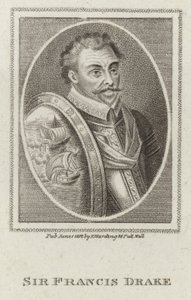 Francis Drake (gravyr) av English School