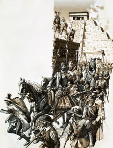 Francisco de Coronados expedition för att hitta Cibola av English School
