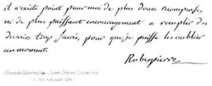 Francois Maximilian Joseph Isidore Robespierre, (f 1759, halshuggen 1794) av English School