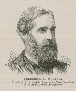 Frederick D Mocatta, ordförande för det judiska hemmet och vicepresident för Anglo-Jewish Association av English School