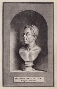 Frederick Howard, 5:e earl av Carlisle, engelsk politiker och diplomat (gravyr) av English School