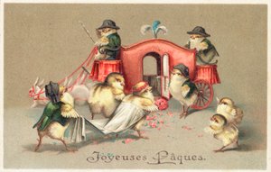 Franskt påskkort av English School