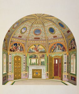 Freskdekoration i Buckingham Palaces sommarhus, från The Decorations of the Garden Pavilion in the Grounds of Buckingham Palace av Ludwig Gruner (1801-82) och Anna Brownell Jameson (1794-1) av English School
