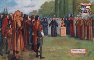 Friar Bacon visar det fräcka huvudet, 1270 av English School