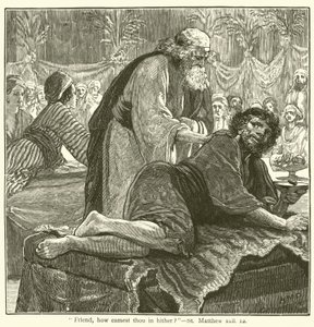 "Vän, hur kom du in hit?", St Matteus, xxii av English School