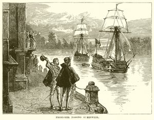 Frobisher passerar Greenwich av English School