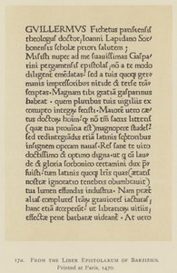 Från Barzizius brevbok, tryckt i Paris av English School