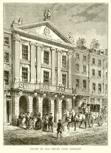 Framsidan av Old Drury Lane Theatre av English School