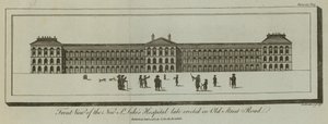 Framifrån av det nya St Lukes Hospital av English School