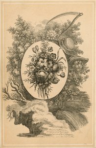 Frontispis till The New Family Herbal av Matthew Robinson (gravyr) av English School