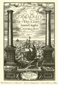 Frontispice till Bacons Novum Organum av English School