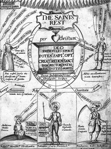 Frontispice till The Saints Everlasting Rest av Richard Baxter av English School