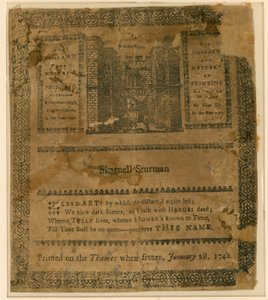 Frostmässa 1740. Souvenir av English School