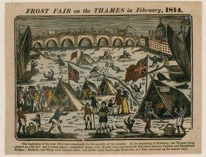 Frostmässa på Themsen, 1814 av English School