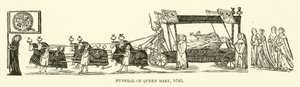 Drottning Marys begravning av English School