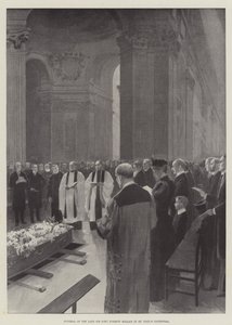Begravning av den avlidne Sir John Everett Millais i St Paul