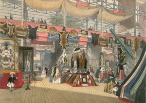Päls- och hårsektion av The Great Exhibition of 1851 av English School