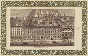 Furnivals Inn som 1750 (färggravyr) av English School