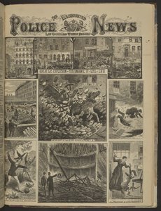 STOR GASEXPLOSION I TOTTENHAM CT. LOSS OF LIFE.", Illustrated Police News av English School