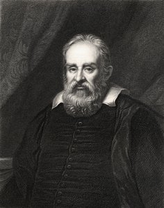 Galileo Galilei (1564-1642) från The Gallery of Portraits, publicerad 1833 av English School