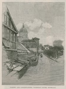 Trädgård och vinterträdgård, Fairseat House, Highgate av English School