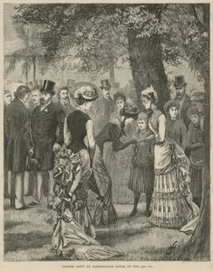 Trädgårdsfest på Marlborough House den 23 juli 1883 av English School