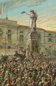 Garibaldi avtäcker Mentana Memorial i Milano av English School