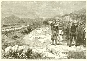 Garibaldi attackerades av italienska trupper vid Aspormonte av English School