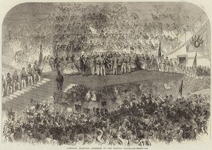 Garibaldi tar emot adresser på Crystal Palace av English School