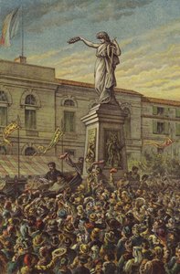 Garibaldi avtäcker Mentana Memorial i Milano av English School