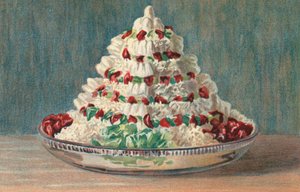 Gateau A La Ceylon (färglitografi) av English School