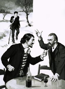 Gauguin och Van Gogh grälar av English School