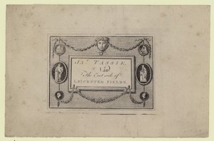 Gem and Seal Modeller, James Tassie, handelskort av English School