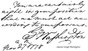 General George Washington av English School