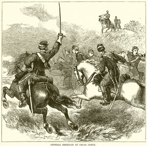 General Sheridan vid Cedar Creek av English School