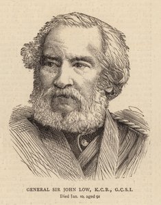 General Sir John Low, KCB, GCSI (gravyr) av English School