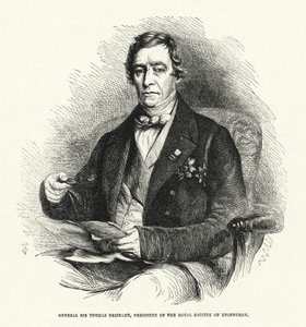 General Sir Thomas Brisbane, president för Royal Society of Edinburgh (gravyr) av English School