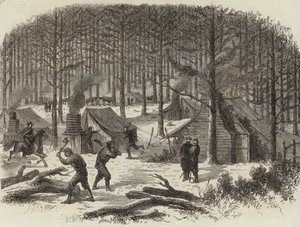General Stuarts högkvarter på Rapidan av English School