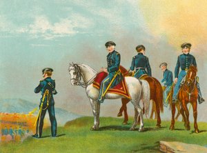 General Taylor i slaget vid Monterey av English School