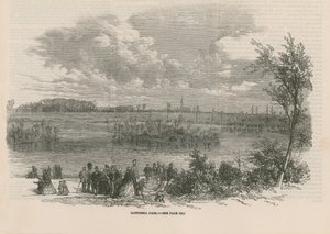 Allmän bild av människor i Battersea Park av English School