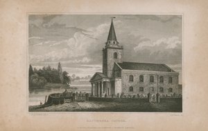Översikt över Battersea-kyrkan av English School