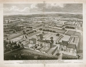 Allmän bild av resterna av Bermondsey Abbey, som den såg ut 1805 av English School