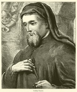 Geoffrey Chaucer (gravyr) av English School