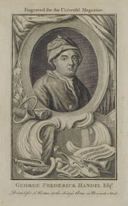 George Frideric Handel, graverad för Universal Magazine, c.1760 av English School