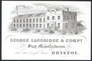 George Langridge & Company, stagtillverkare, handelskort av English School