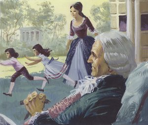 George Washington i hög ålder av English School