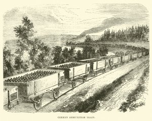 Tyskt ammunitionståg, september 1870 av English School