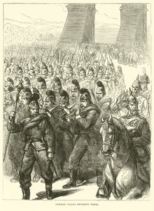Tyska trupper går in i Paris, mars 1871 av English School