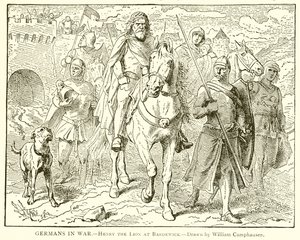Germans in War.--Henry the Lion i Bardewick av English School